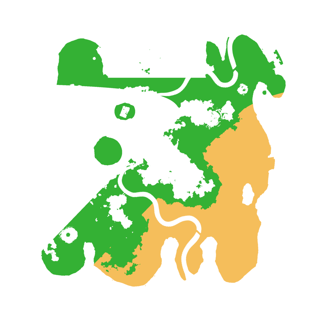 Biome Rust Map: Procedural Map, Size: 3000, Seed: 364680