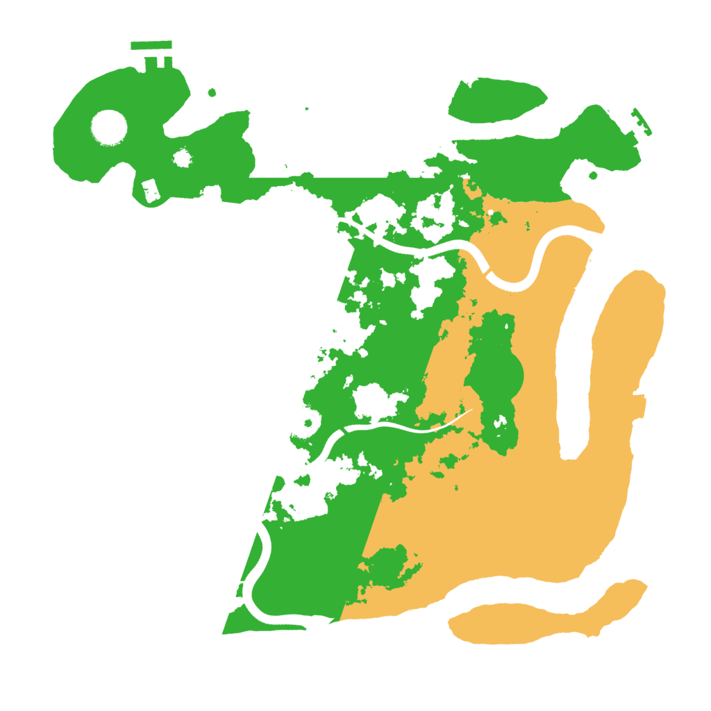 Biome Rust Map: Procedural Map, Size: 3500, Seed: 163493332