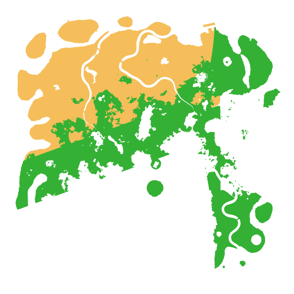 Biome Rust Map: Procedural Map, Size: 5000, Seed: 242499454