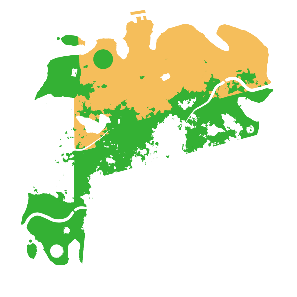 Biome Rust Map: Procedural Map, Size: 4000, Seed: 45878