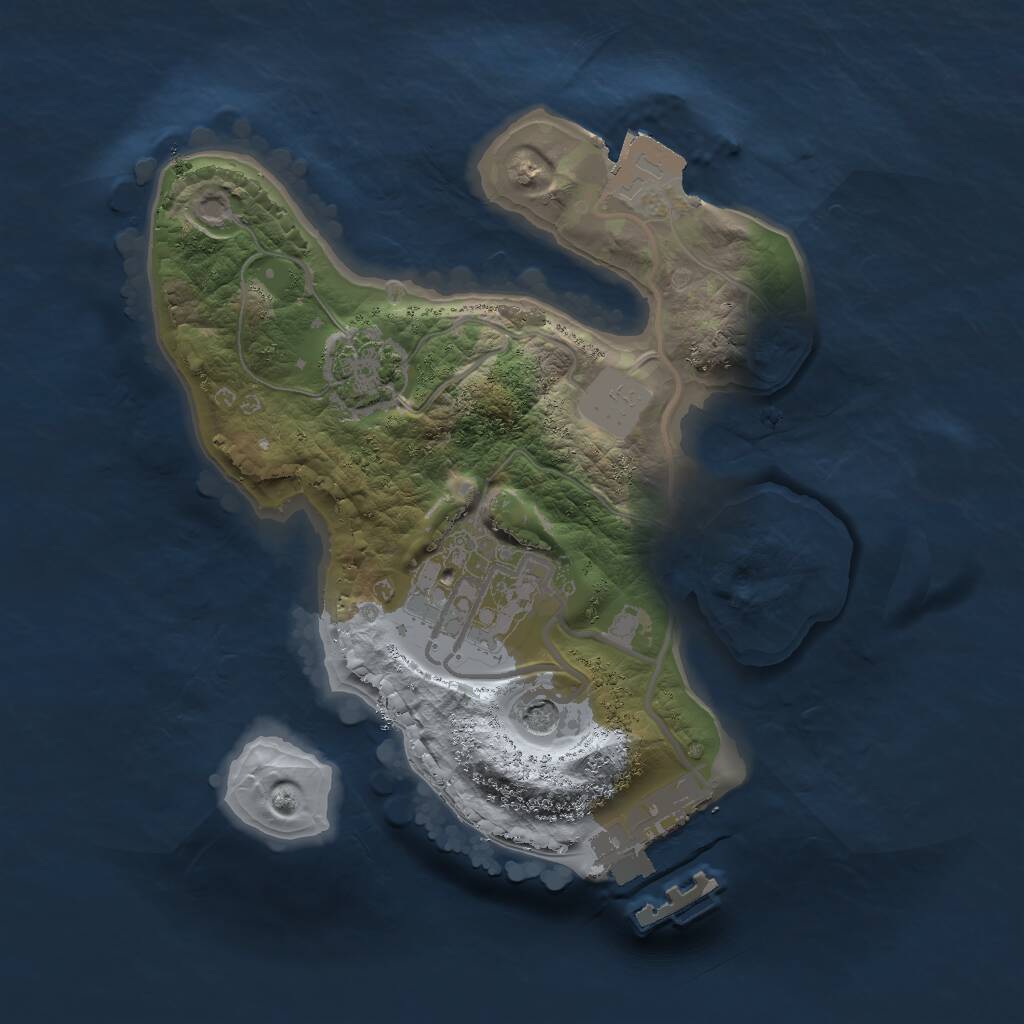 Rust Map: Procedural Map, Size: 1800, Seed: 234806233, 5 Monuments