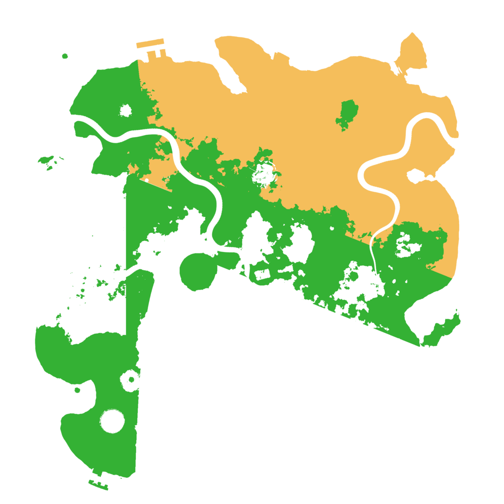 Biome Rust Map: Procedural Map, Size: 3700, Seed: 1947628861
