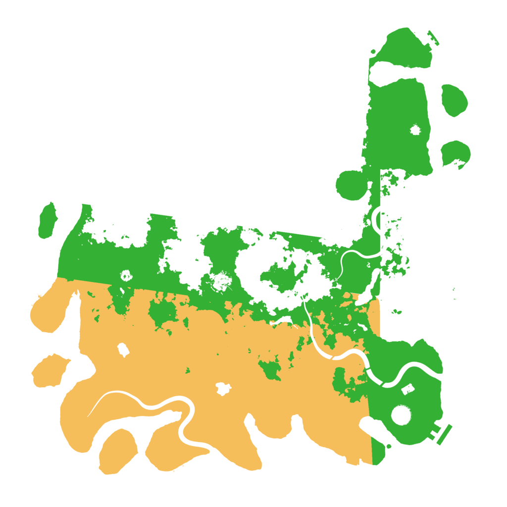 Biome Rust Map: Procedural Map, Size: 4500, Seed: 498735007
