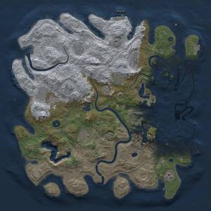Thumbnail Rust Map: Procedural Map, Size: 4250, Seed: 4724, 17 Monuments
