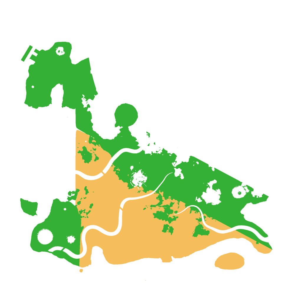 Biome Rust Map: Procedural Map, Size: 3500, Seed: 1200757448