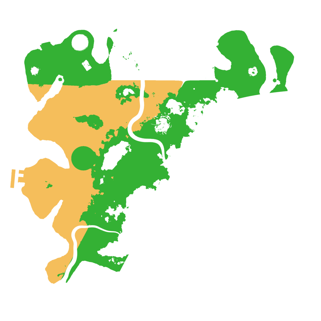 Biome Rust Map: Procedural Map, Size: 3500, Seed: 34185542