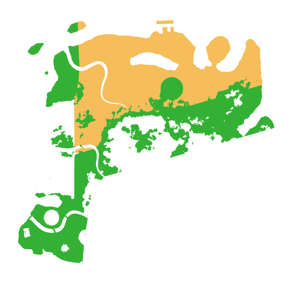 Biome Rust Map: Procedural Map, Size: 3500, Seed: 7511854