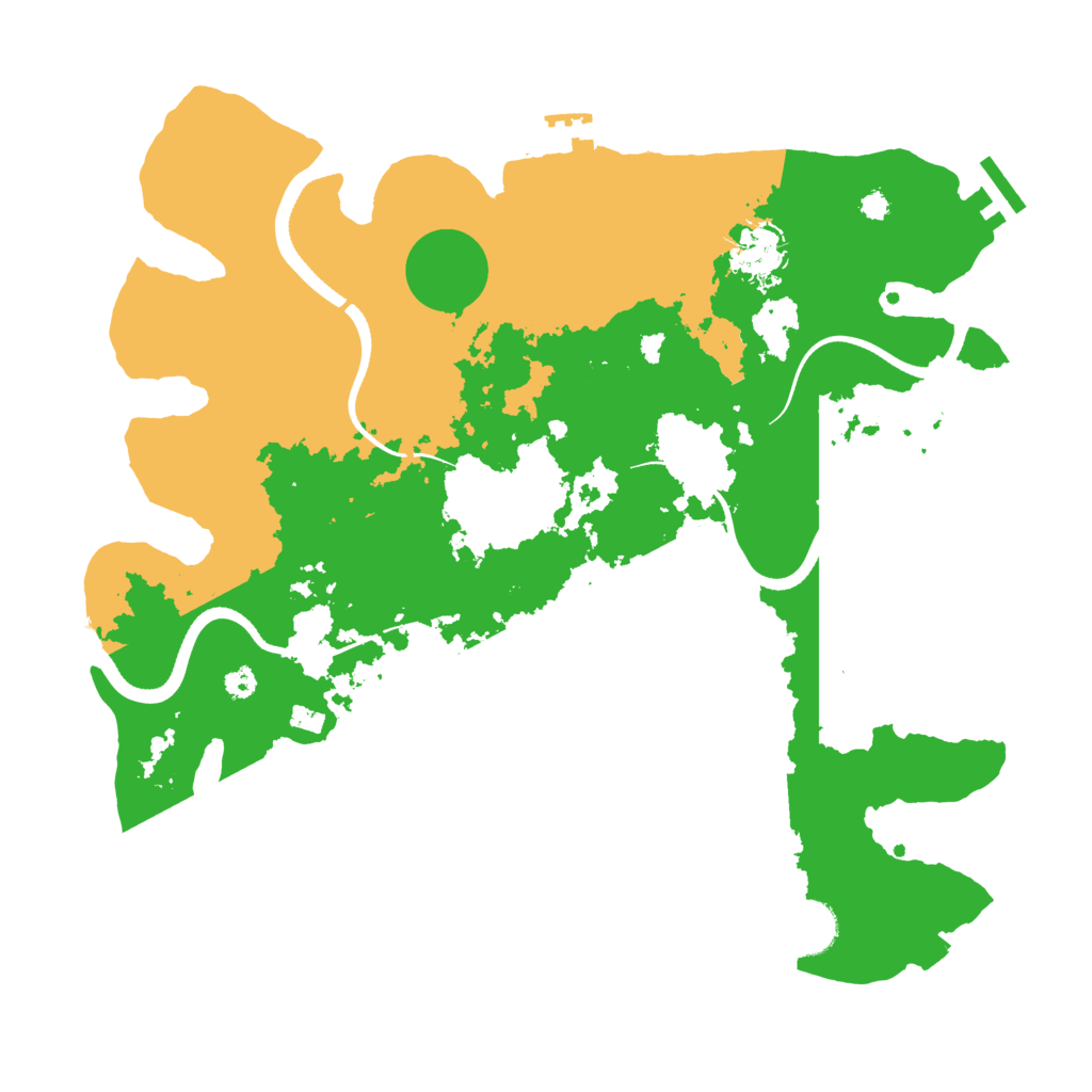 Biome Rust Map: Procedural Map, Size: 3500, Seed: 51508