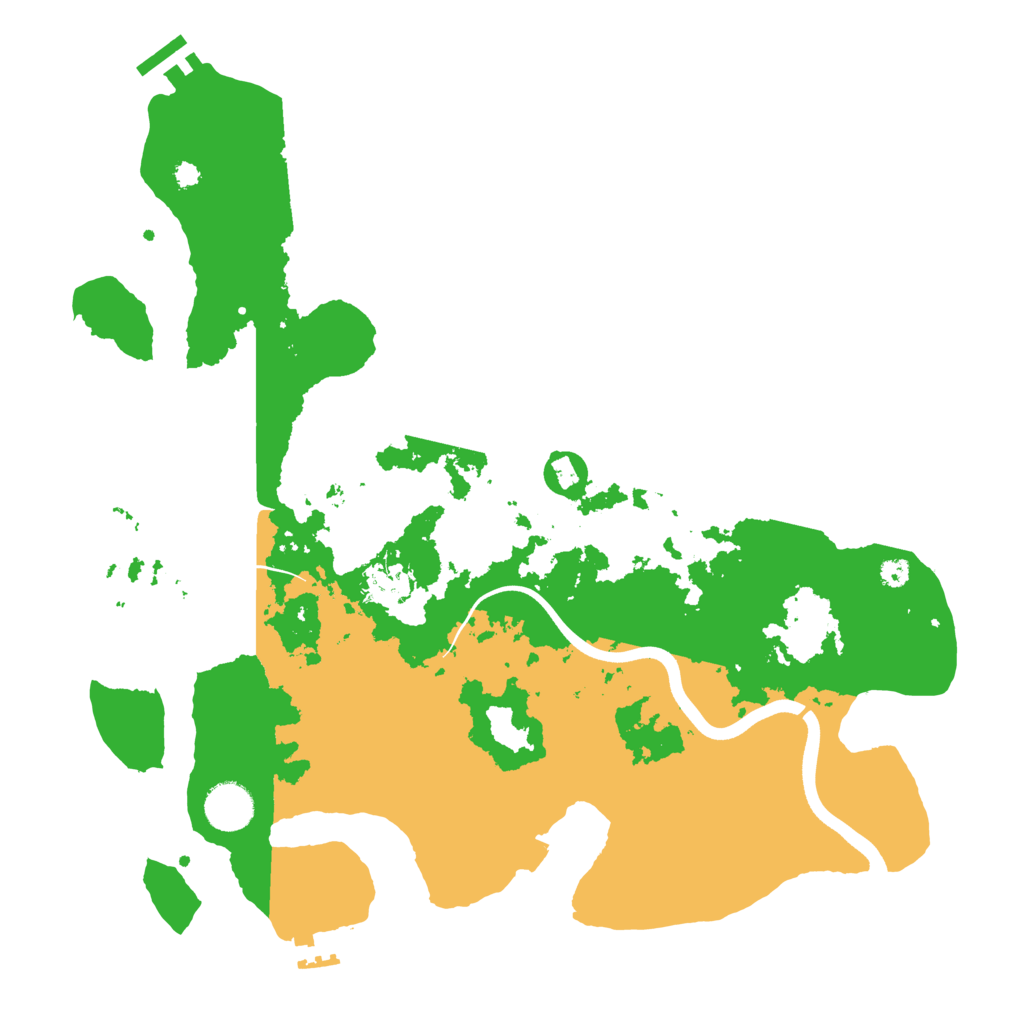 Biome Rust Map: Procedural Map, Size: 3700, Seed: 1735725669