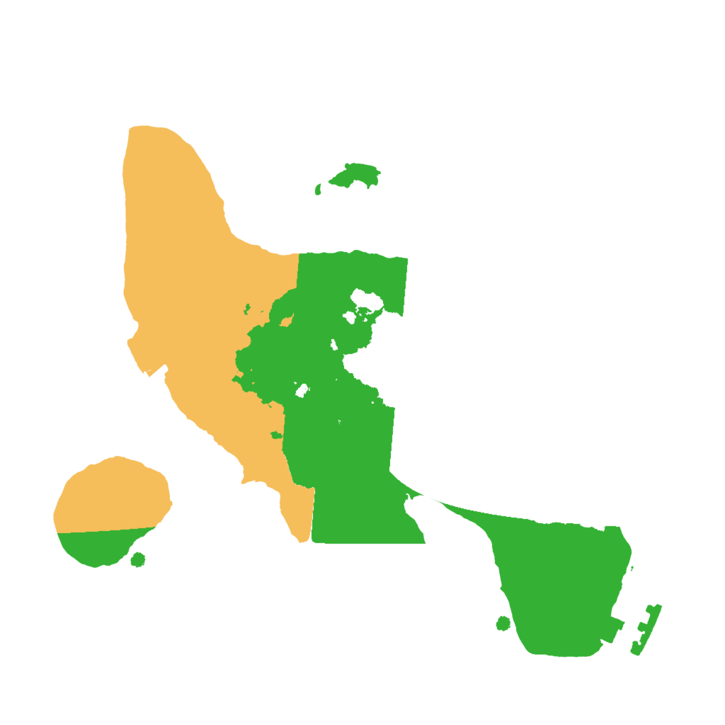 Biome Rust Map: Procedural Map, Size: 2000, Seed: 1216