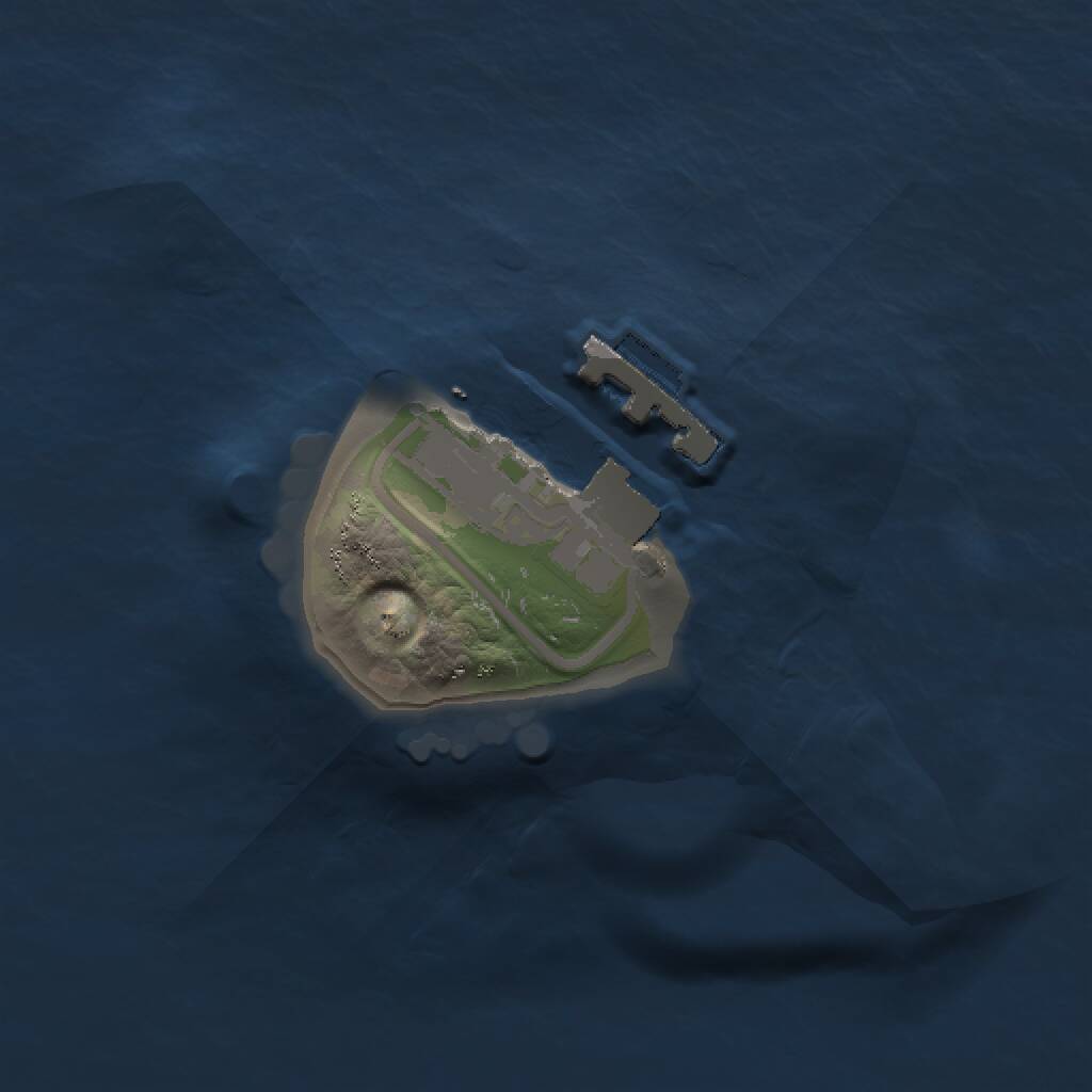 Rust Map: Procedural Map, Size: 1000, Seed: 25862, 2 Monuments