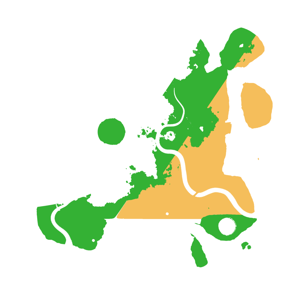 Biome Rust Map: Procedural Map, Size: 3000, Seed: 22779