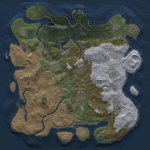 Thumbnail Rust Map: Procedural Map, Size: 4250, Seed: 807455144, 19 Monuments