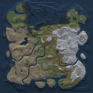 Thumbnail Rust Map: Procedural Map, Size: 4250, Seed: 807455144, 16 Monuments