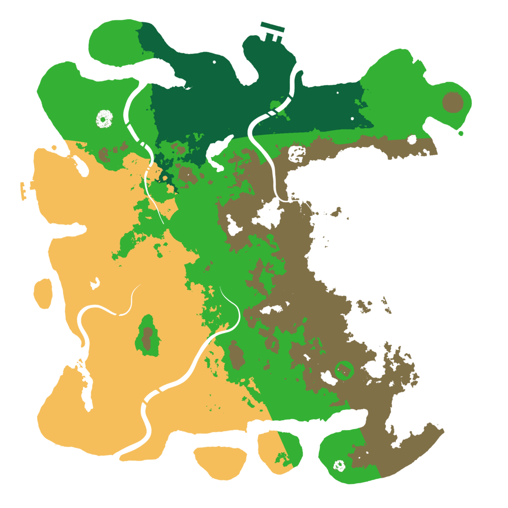 Biome Rust Map: Procedural Map, Size: 4250, Seed: 807455144