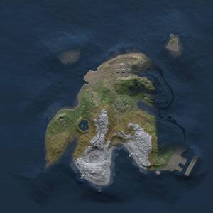 Thumbnail Rust Map: Procedural Map, Size: 2000, Seed: 660244546, 5 Monuments