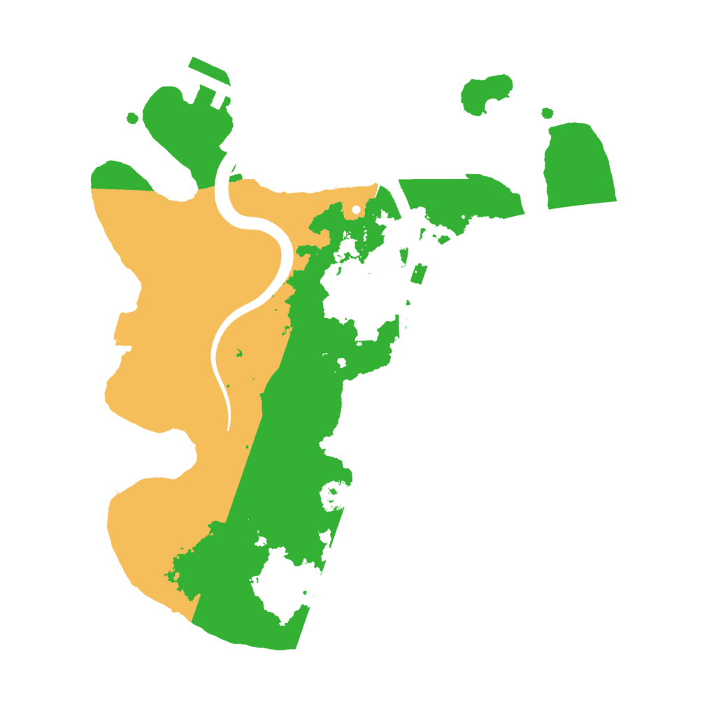 Biome Rust Map: Procedural Map, Size: 2500, Seed: 847291