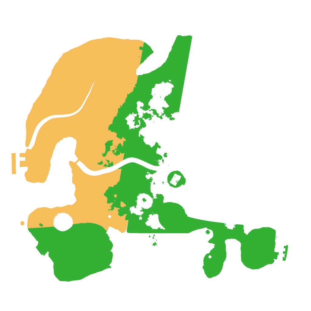 Biome Rust Map: Procedural Map, Size: 3000, Seed: 1614718648