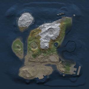 Thumbnail Rust Map: Procedural Map, Size: 2000, Seed: 2021932481, 5 Monuments