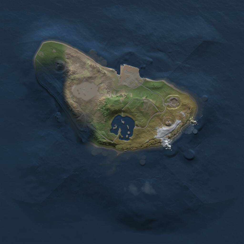 Rust Map: Procedural Map, Size: 1500, Seed: 9233569, 2 Monuments