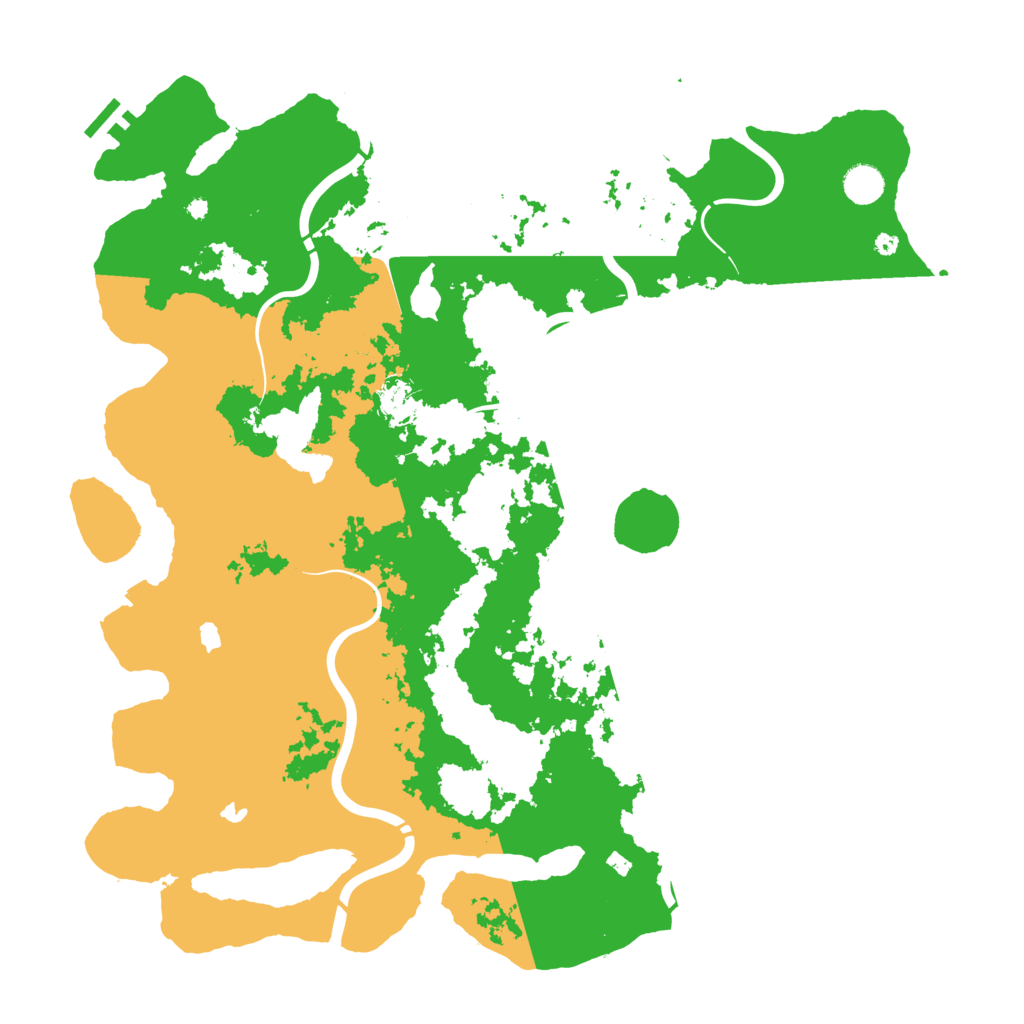 Biome Rust Map: Procedural Map, Size: 4500, Seed: 54644345