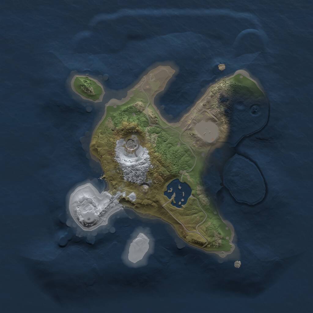 Rust Map: Procedural Map, Size: 1800, Seed: 189754321, 3 Monuments