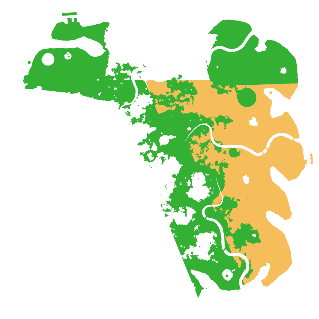 Biome Rust Map: Procedural Map, Size: 4500, Seed: 1366458243