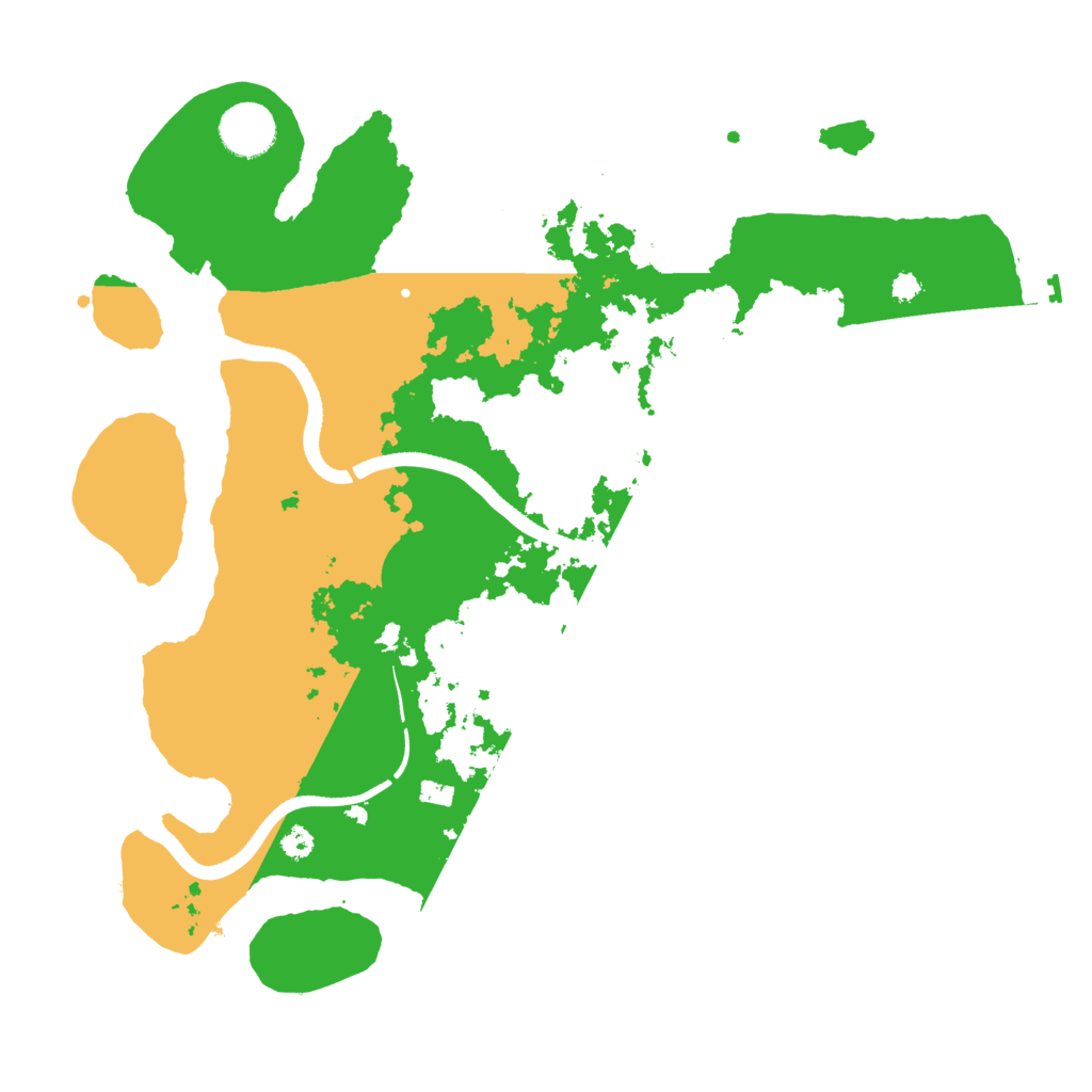 Biome Rust Map: Procedural Map, Size: 3500, Seed: 521432