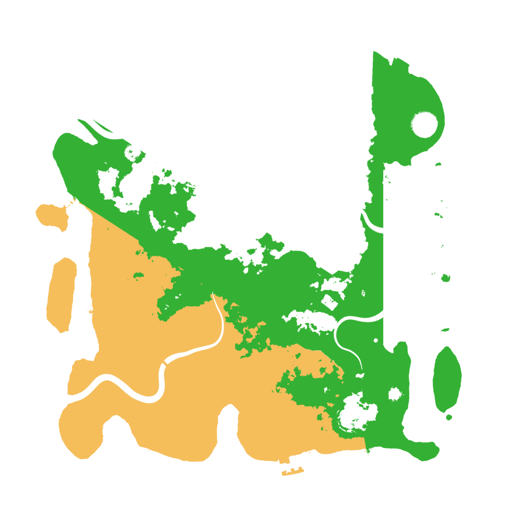 Biome Rust Map: Procedural Map, Size: 3500, Seed: 995523042