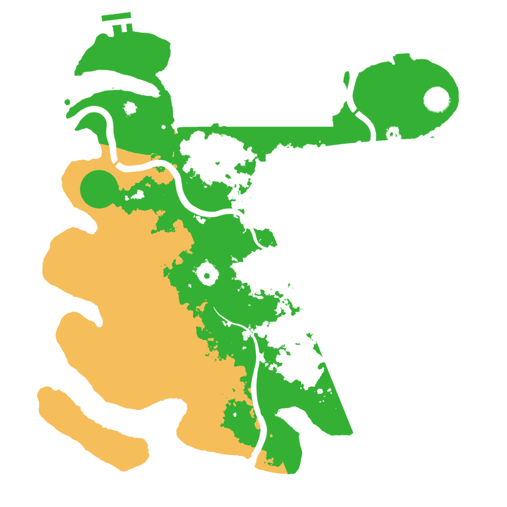 Biome Rust Map: Procedural Map, Size: 3500, Seed: 288847173