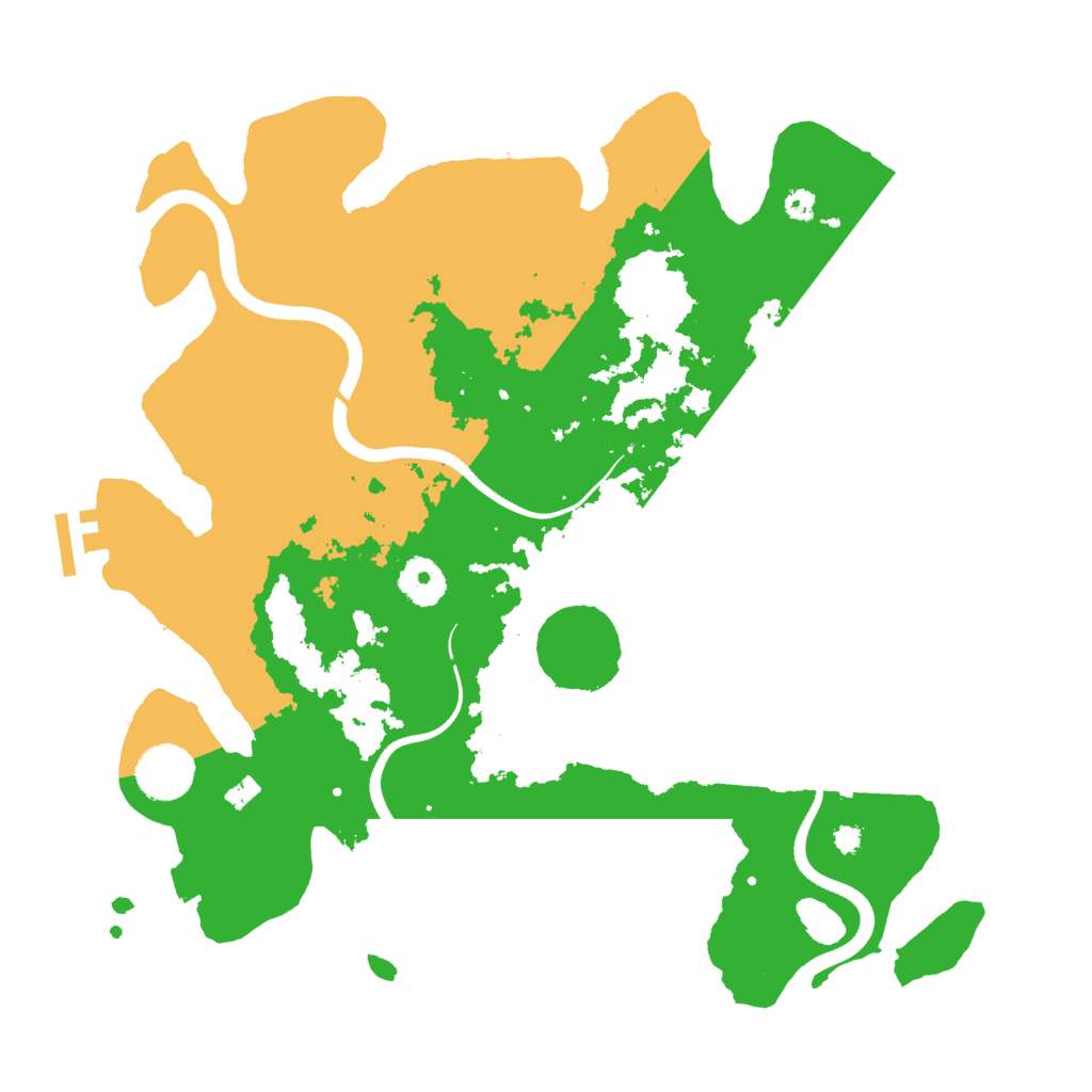 Biome Rust Map: Procedural Map, Size: 3500, Seed: 1299555786