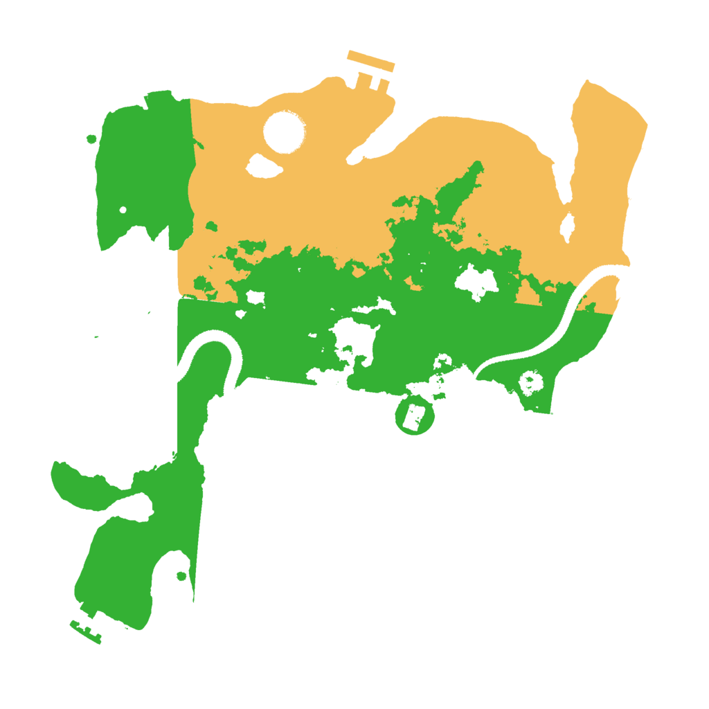Biome Rust Map: Procedural Map, Size: 3000, Seed: 85396