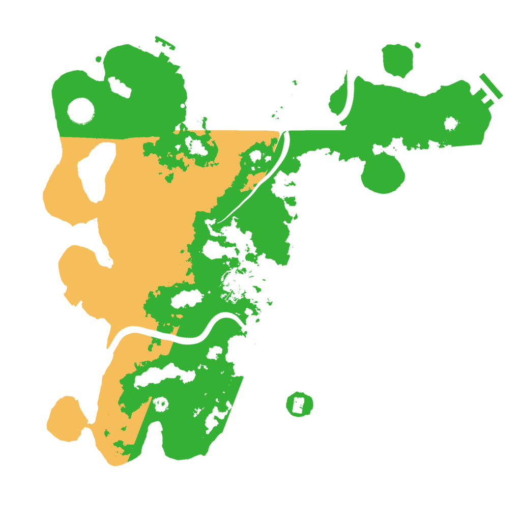 Biome Rust Map: Procedural Map, Size: 3500, Seed: 2783841