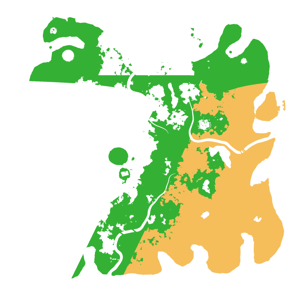 Biome Rust Map: Procedural Map, Size: 4500, Seed: 343436674