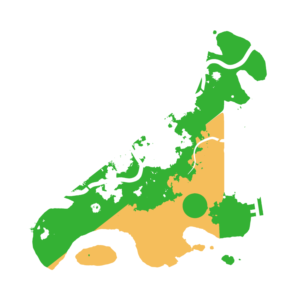 Biome Rust Map: Procedural Map, Size: 3200, Seed: 105