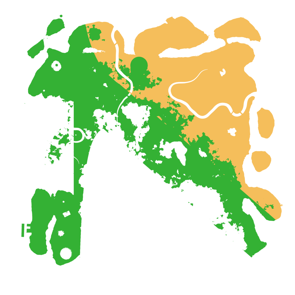 Biome Rust Map: Procedural Map, Size: 4500, Seed: 518116278