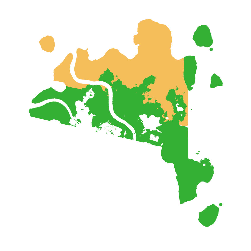 Biome Rust Map: Procedural Map, Size: 3000, Seed: 2034314187