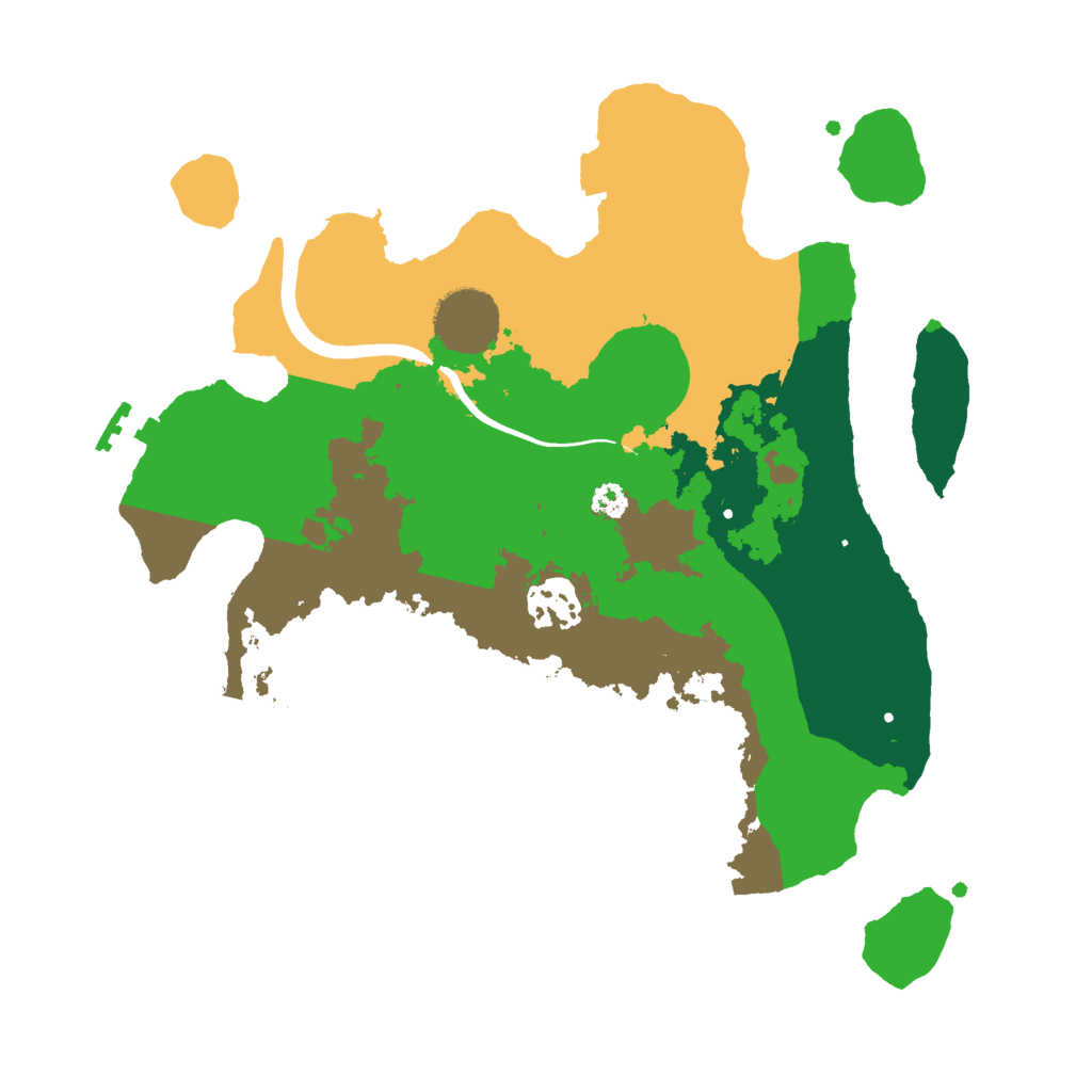 Biome Rust Map: Procedural Map, Size: 3000, Seed: 2034314187
