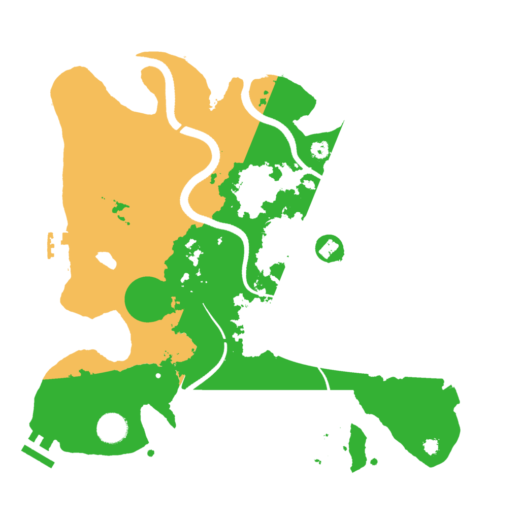 Biome Rust Map: Procedural Map, Size: 3000, Seed: 1697753292