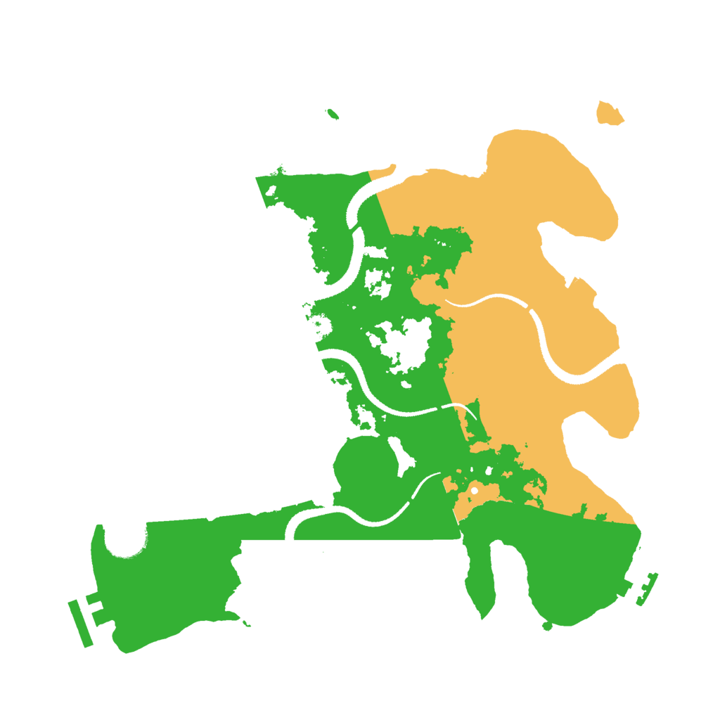 Biome Rust Map: Procedural Map, Size: 3000, Seed: 97536452