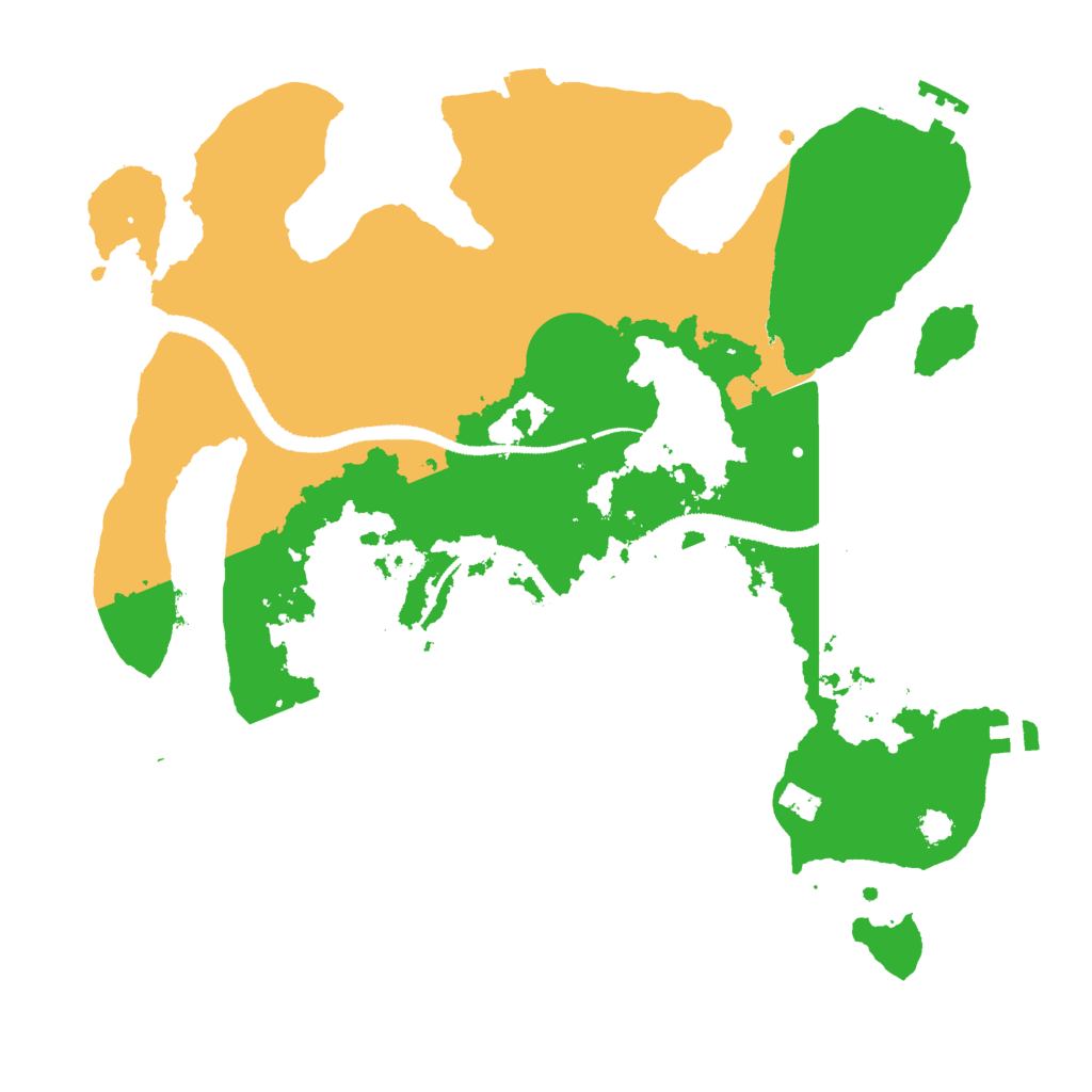 Biome Rust Map: Procedural Map, Size: 3000, Seed: 2887