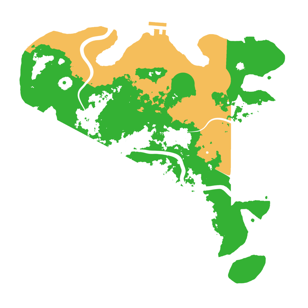 Biome Rust Map: Procedural Map, Size: 3500, Seed: 1125861860