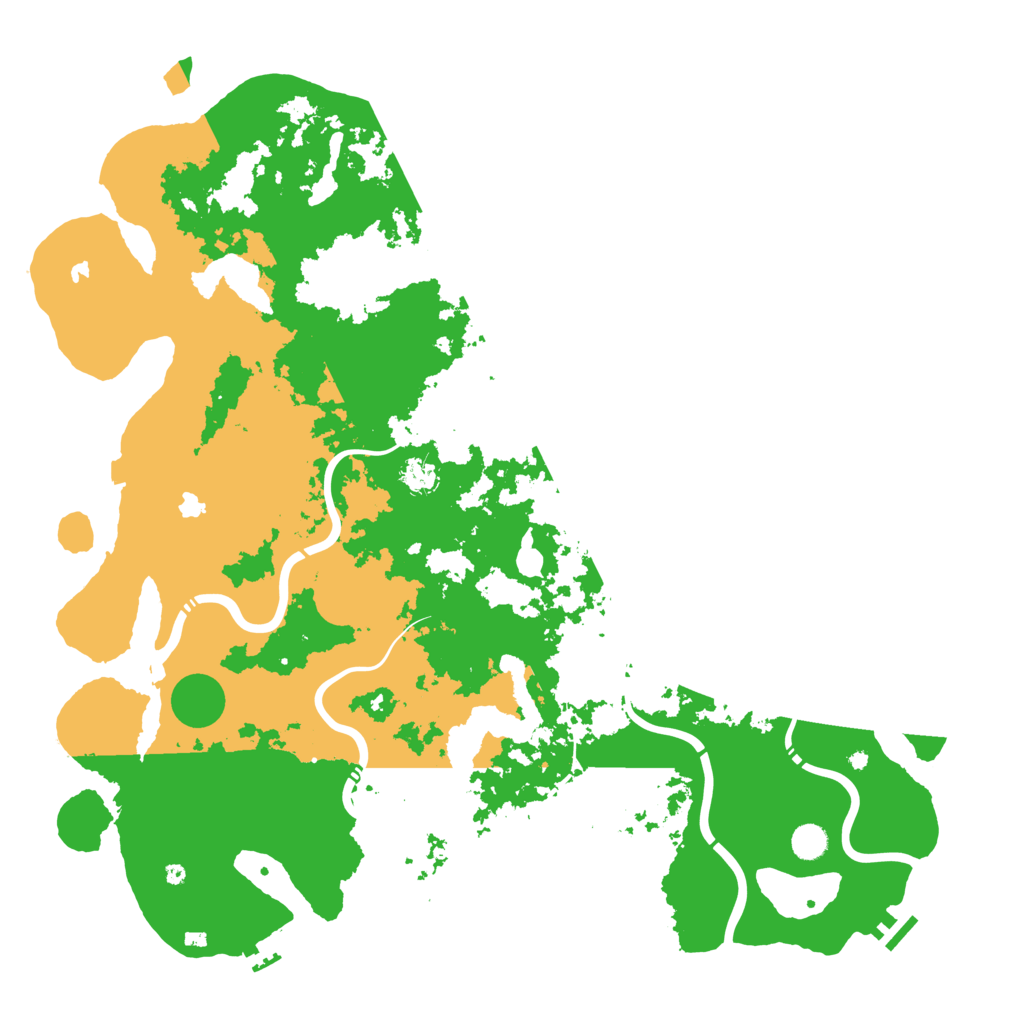 Biome Rust Map: Procedural Map, Size: 5000, Seed: 90689584