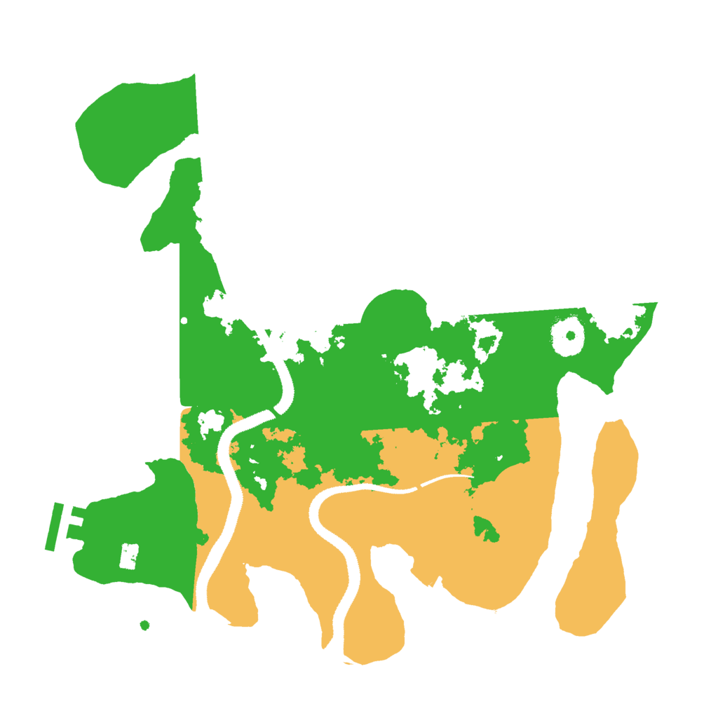 Biome Rust Map: Procedural Map, Size: 3000, Seed: 3996