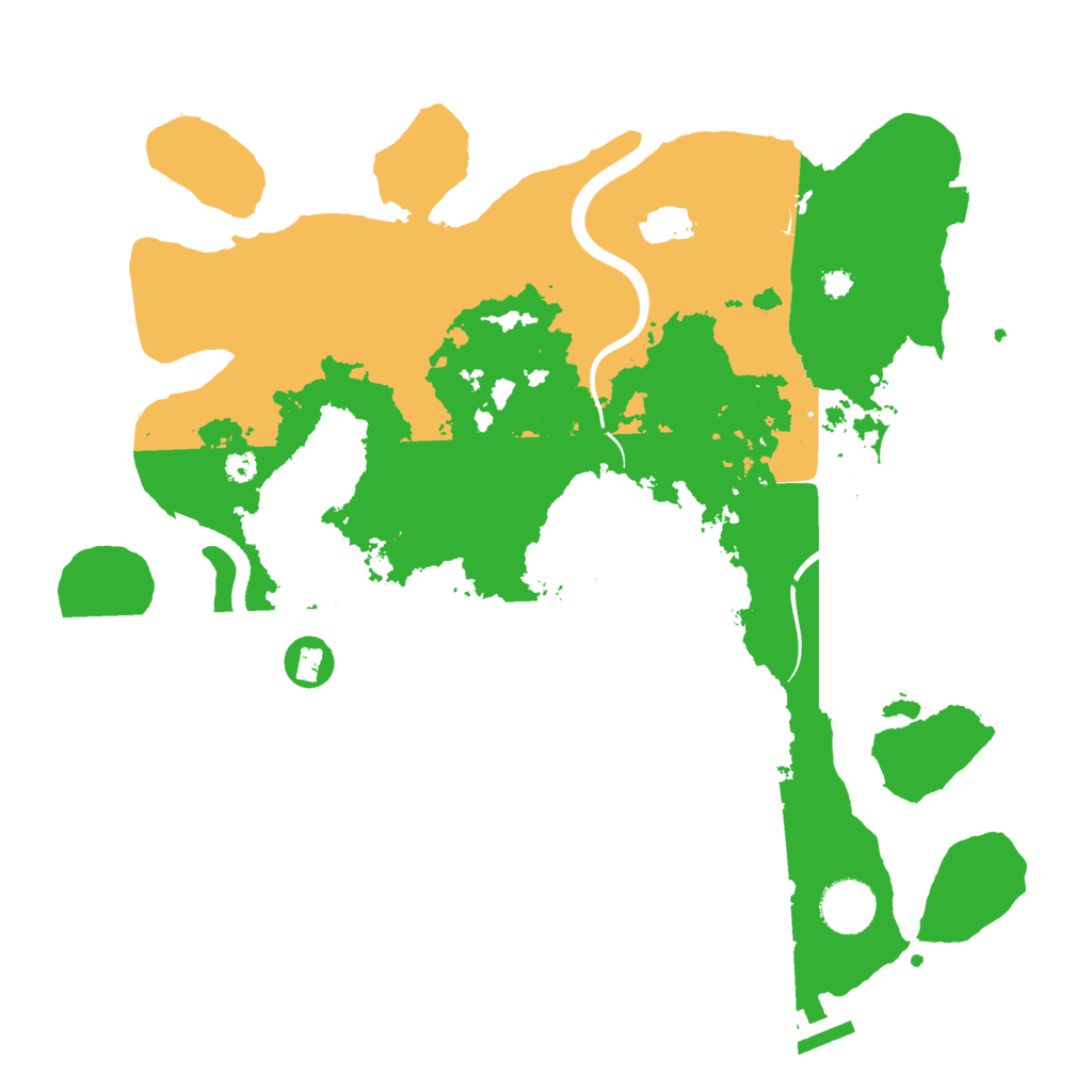 Biome Rust Map: Procedural Map, Size: 3500, Seed: 850270924