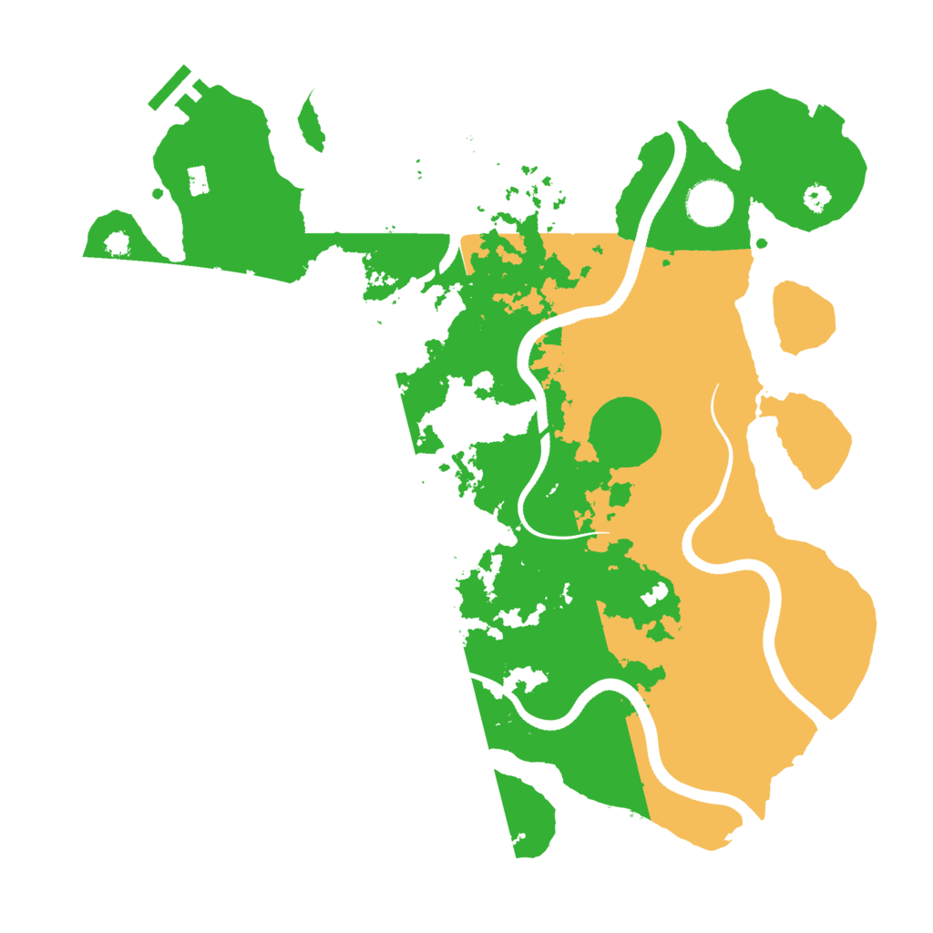 Biome Rust Map: Procedural Map, Size: 3500, Seed: 959860670
