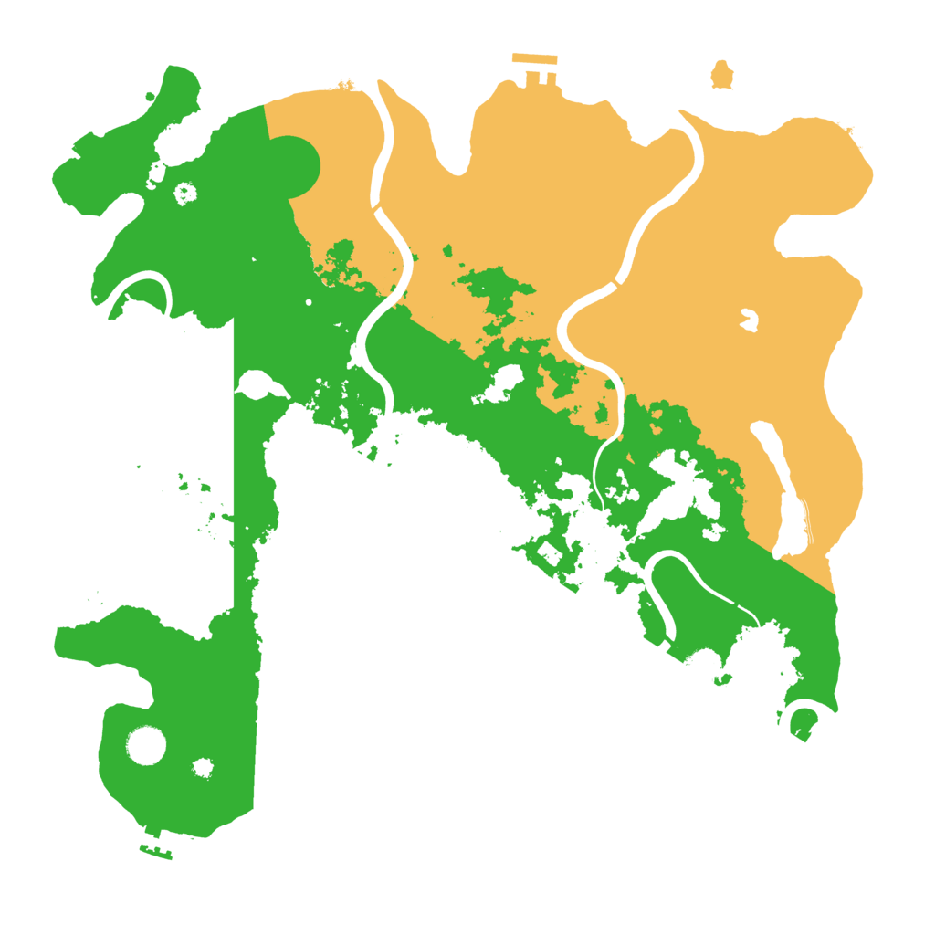 Biome Rust Map: Procedural Map, Size: 4200, Seed: 5678909