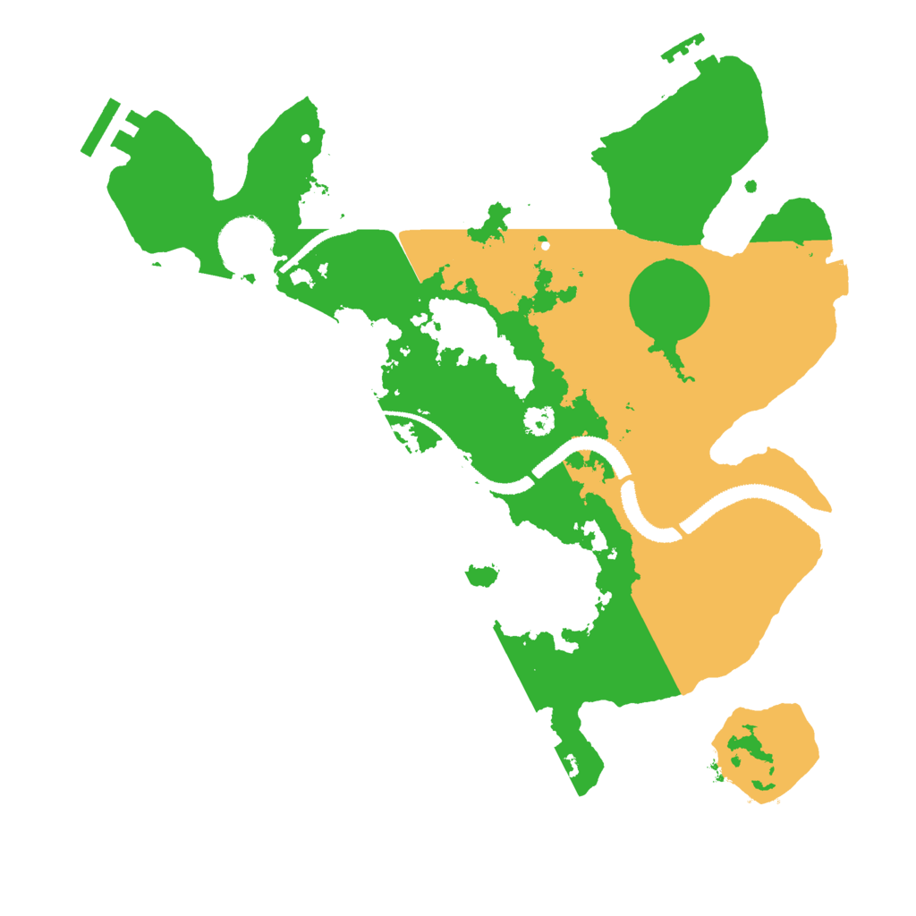 Biome Rust Map: Procedural Map, Size: 3000, Seed: 133007645