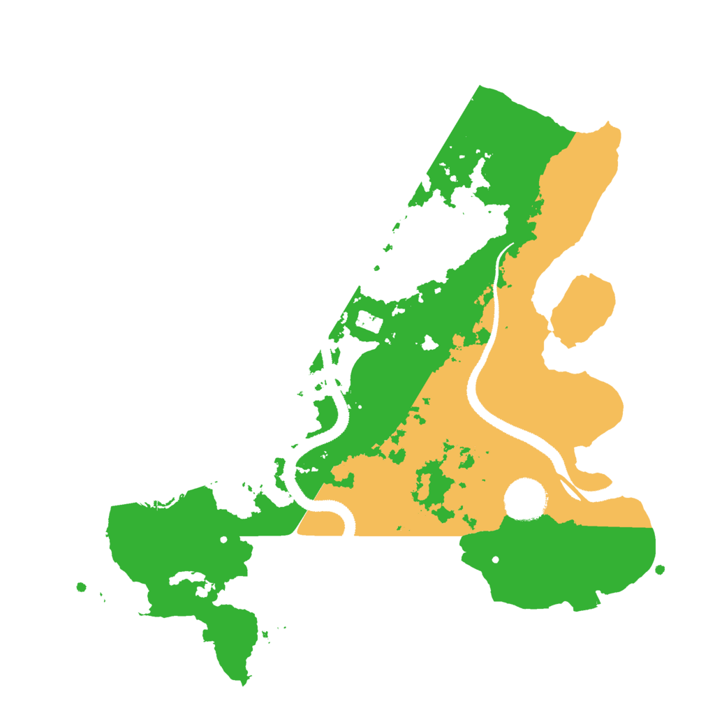 Biome Rust Map: Procedural Map, Size: 3000, Seed: 12522352