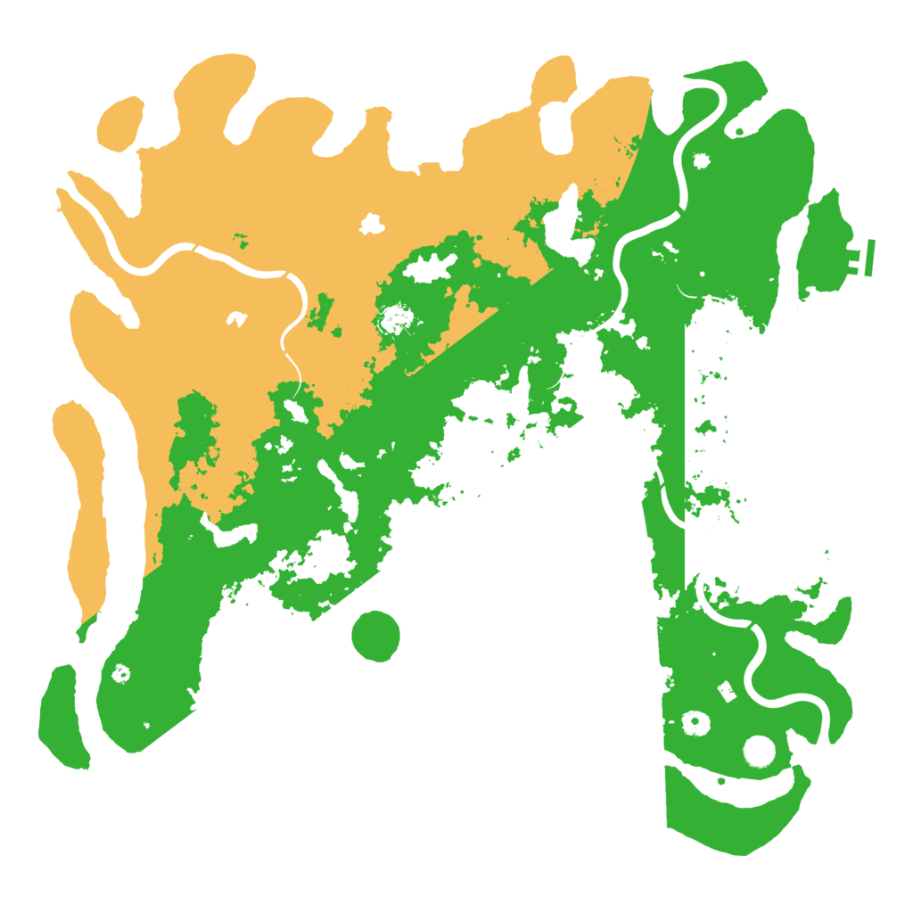 Biome Rust Map: Procedural Map, Size: 5000, Seed: 754015235